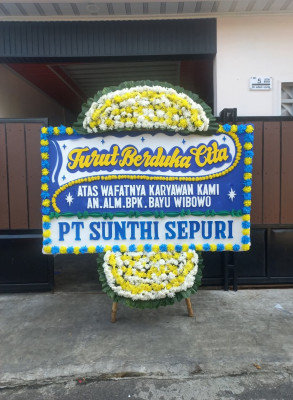 Papan Bunga Duka di Patia